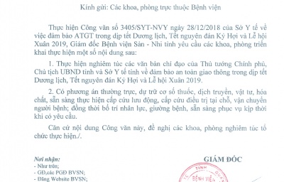 Quyết định V/v công bố công khai quyết toán ngân sách Quý III năm 2018 của Bệnh viện Sản Nhi tỉnh Quảng Ngãi